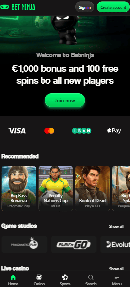 Mobile Ansicht von BetNinja