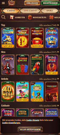 Mobile Ansicht von Crazy Tower