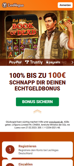 Mobile Ansicht von LeoVegas